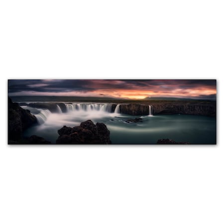 Stefan Mitterwallner 'Fire And Water' Canvas Art,16x47